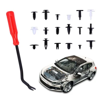 

415PCS/SET Auto Fastener Car Universal Bumper Fixed Clamp Push Type Clip for Automobile Series Fastener Auto Replacement Parts