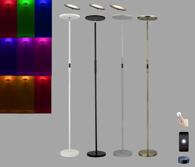 

Amazon RGB LED intelligent colorful floor lamp pole colorful floor lamp MF19071