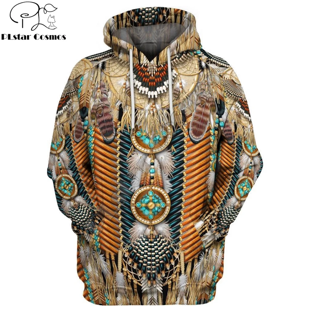 

PLstar Cosmos 2020 Fashion Brand Hoodie Bohemia style Native Feather 3D Print hoodies Unisex Harajuku streetwear sudadera hombre