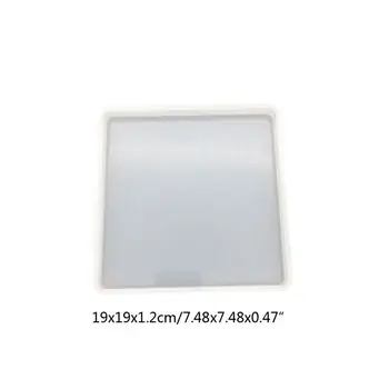 

5 Pcs/set Coaster Silicone Resin Molds Round Square DIY Crafts Making Epoxy Mold