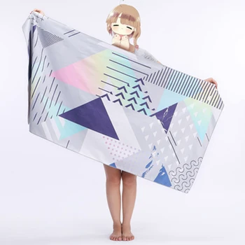 

Quick Dry Beach Towel Breathable Warm Windproof Absorbent Printed Bath Towel A66