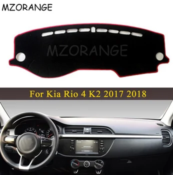 

LHD RU Car Dashboard Cover For Kia Rio 4 K2 2017 2018 Anti-slide Pad Dashmat Sun Shade Dash Board Cover Carpet Car-styling Mat
