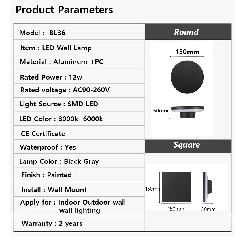 ML 36 wall ligthts (4) size sr