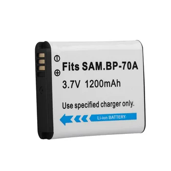 

1200mah BP-70A BP70A Replacement Battery For SAMSUNG PL80 ES70 PL90 PL101 PL120 PL170 PL200 PL201 SL50 SL600 TL105 MV800 Battery