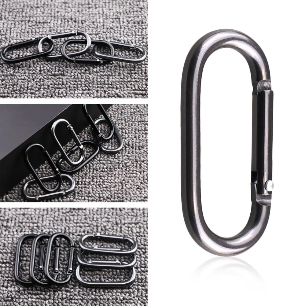

Optional 5/10/20pcs elliptical hanging buckle carabiner water bottle wireless Bluetooth headset buckle