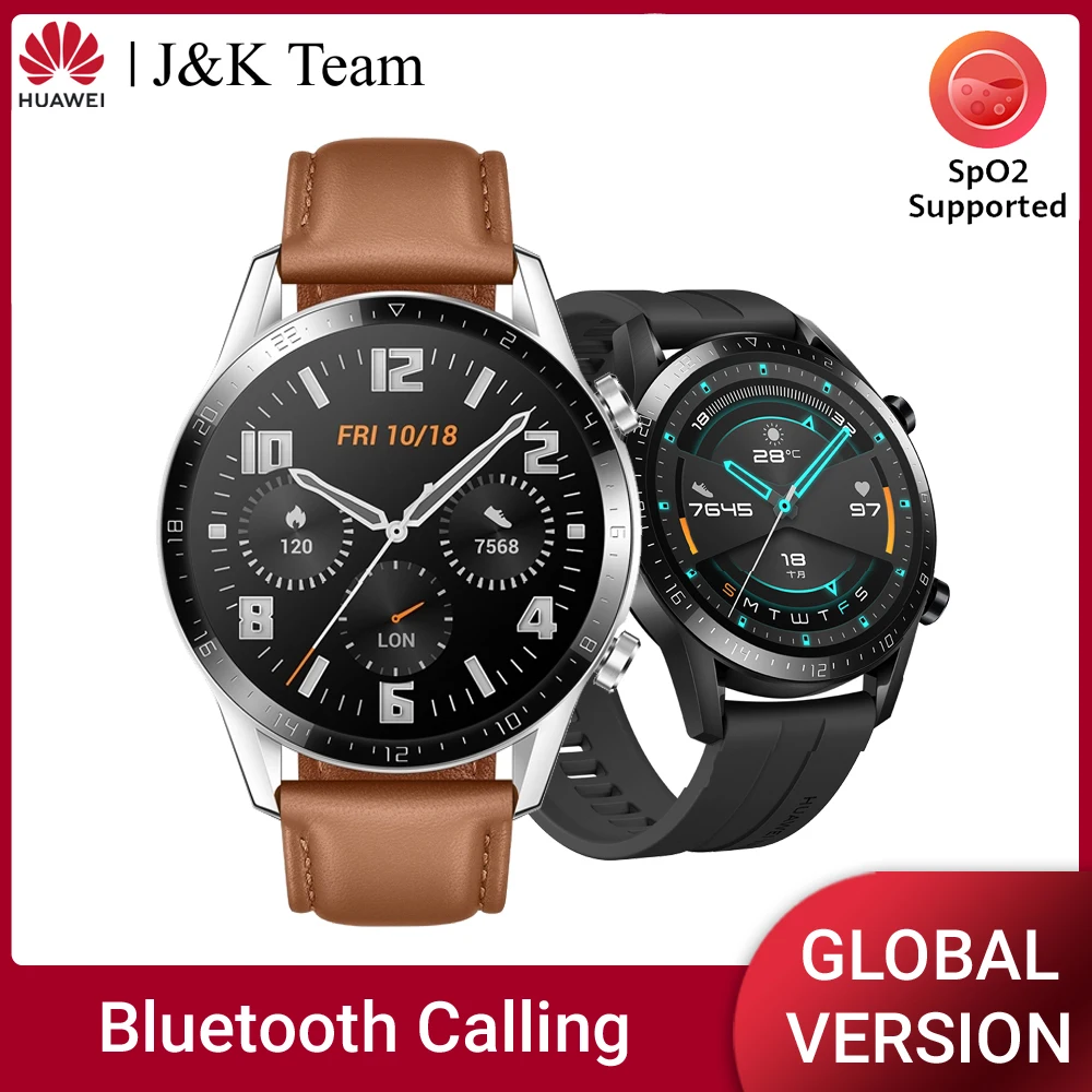 Huawei Watch GT 2 Smartwatch глобальная версия с кислородом крови Spo2 Bluetooth 5 1 Смарт часы