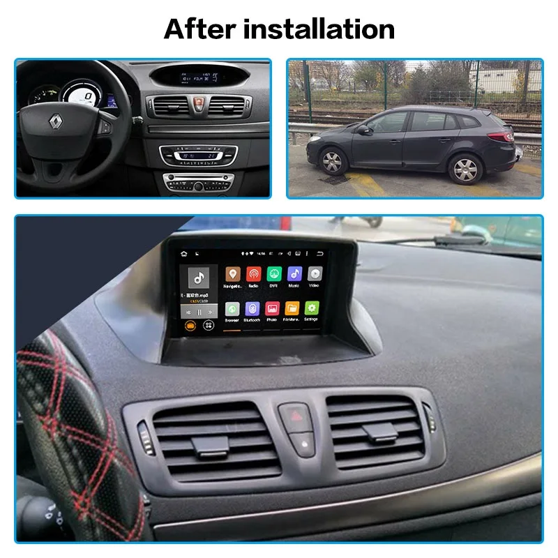 Android 10.0 Car Stereo Multimedia Player GPS Glonass Navigation for Renault Megane 3 Fluence 2009-2015 Video Radio BT head unit