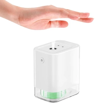 

Automatic Alcohol Disinfection Sprayer, Mini Infrared Induction Touchless Hand Soap Dispenser, Portable for Home White