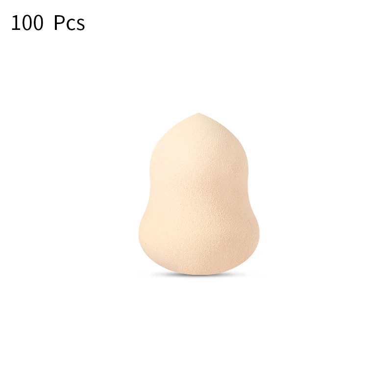 T3-100pcs Спонж для макияжа, 100 шт., косметический спонж для растушевки лица, безупречная основа, крем для растушевки, косметический спонж для пудры - Цвет: T3-100pcs