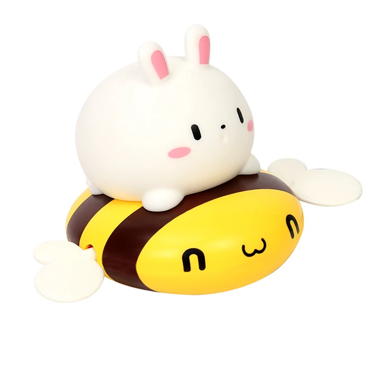 1PCS Cute Cartoon Animal Pull the bath toy pig Classic Baby Water Toy Infant Swim Turtle Wound-up Chain Clockwork Kids Beach Toy 10