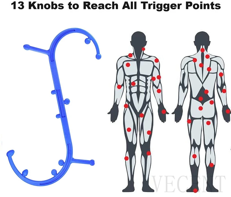 Xlarge Trigger Point Self Massage Stick Hook Theracane Body Muscle