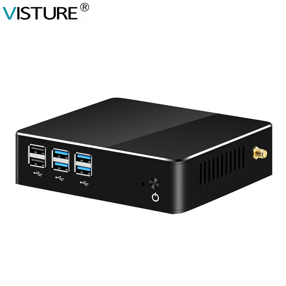 Мини-ПК с процессором Intel Core V101 8-ядерный HD-графика Windows 10 Linux Wi-Fi HDMI USB для