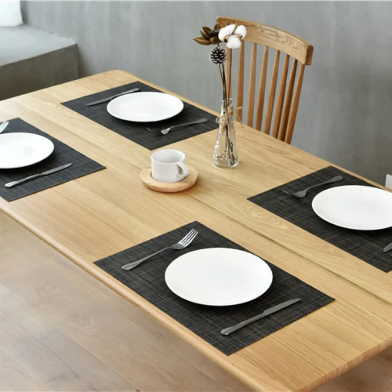 

Kitchen Tablemats PVC Place Mats Heat Insulation Coffee Mats Heat Resistant Placemats Washable Dinner Plate Pad