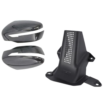 

1x Car Cab Steering Shaft Protect Cover for Nissan X-Trail T32 Qashqia J11 2014-2017 & 2Pcs Door Rearview Mirror Cover