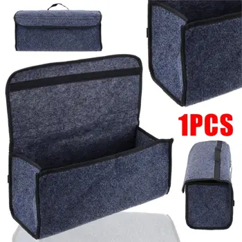 

Hot New 1pcs Car Trunk Cargo Organizer Collapsible Bag Storage Pocket Box Case Holder Backseat Storage Bag 49x24x16cm