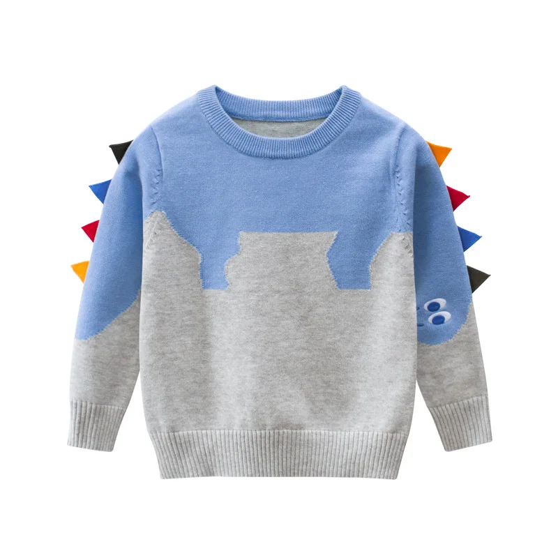 

LOOZYKIT New Boy Infant Dinosaur Cartoon Long Sleeve Cotton T Shirts Boy Clothes Children Printed Tees Kid T-Shirt Baby Boy Tops