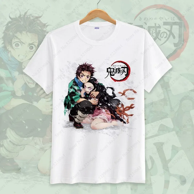 Demon Slayer Kimetsu No Yaiba/детская футболка для косплея; костюмы для мужчин и женщин; Японские футболки; топы; Kamado Tanjirou Nezuko; аниме; наряд