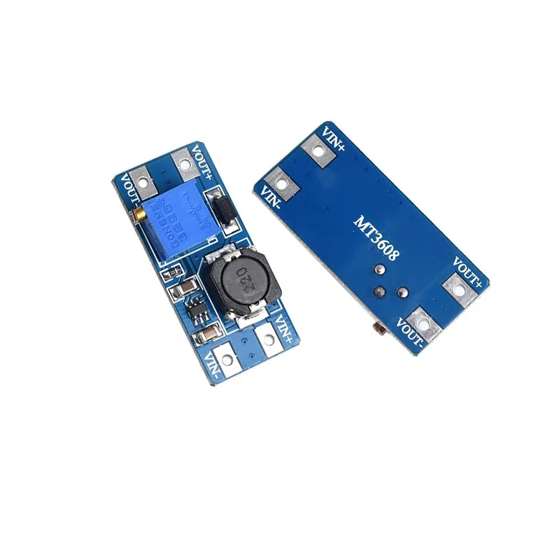 MT3608 DC-DC Adjustable Boost Module Output 28V 2A Step Up Converter Booster With MICRO USB 2V-24V to 5V 9V 12V 28V