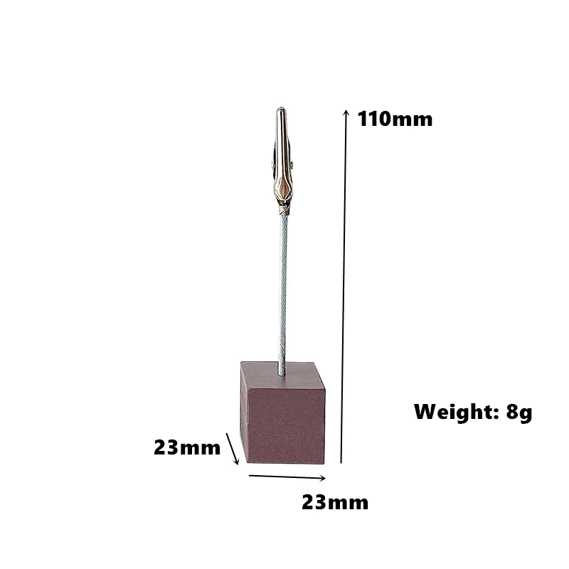 1pcs Retro Color Wood Photo Note Clip Mini Table Wooden Display Stand Holder for Memo Paper Desk Accessories Office School F891 2