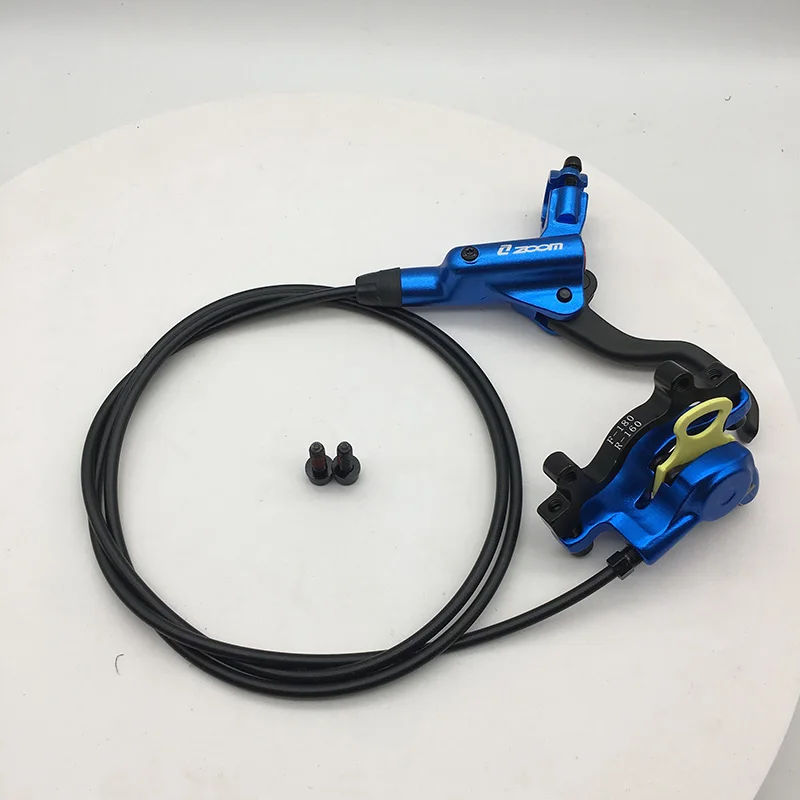 Blue rear only Zoom HB-875 тормоз велосипед mtb Гидравлический дисковый тормоз набор зажим горный велосипед тормоз лучше, чем M395 M447 - Цвет: Blue rear only