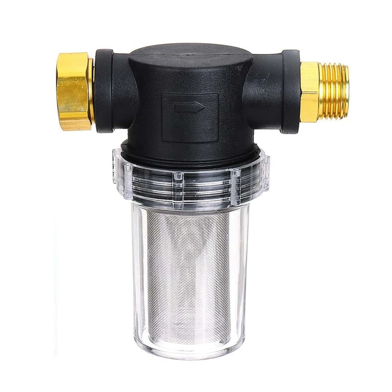 

40 Mesh Garden Hose Filter Attachment For Pressure Washers Pump Inlet Filter 3/4 Inch Hose Connector Garden Accessories
