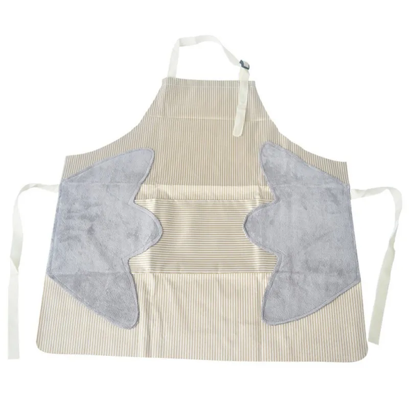1Pc Kitchen Apron Adjustable Lady Dress Apron with Pockets For Cooking Baking Restaurant Home Kitchen Accessories - Цвет: W
