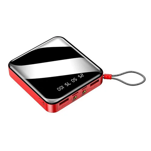 Mini 50000mAh Jane Pocket Power Bank with LED Flashlight Digital Display One-way Fast Charging Portable External Battery top power bank Power Bank