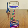 Hourglass Timer Double Colors Oil Hourglass Liquid Floating Motion Bubbles Timer Desk Decors Descending Sensory Bubbles Kids Toy 5