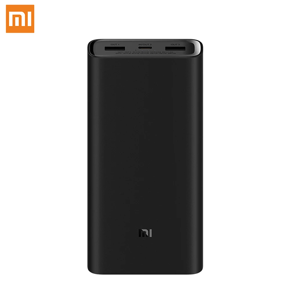  Newest Original Xiaomi Power Bank 3 20000mAh USB-C 50W Max Fast Charge Mi Powerbank for Laptop Smar