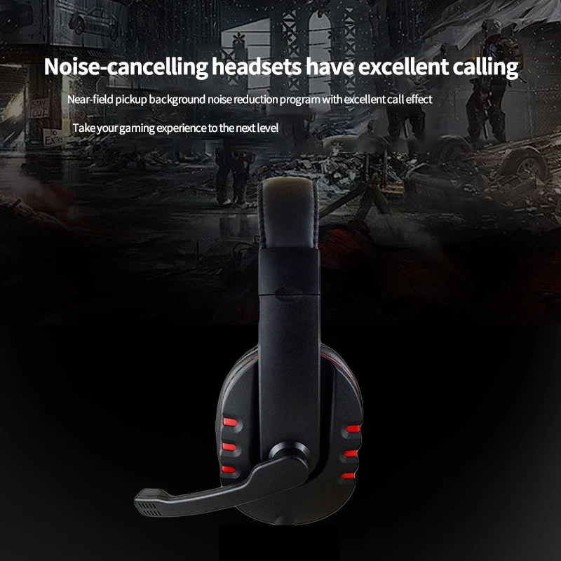 3 5mm Wired Gaming Headset Stereo Surround Headphone for PS4 One with Mic