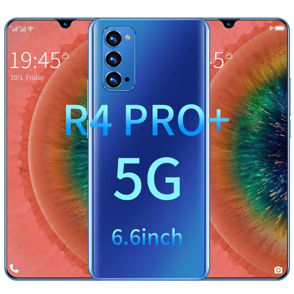 New 6.6 Inch R4 Pro+ Snapdragon 865 Mobile Phone