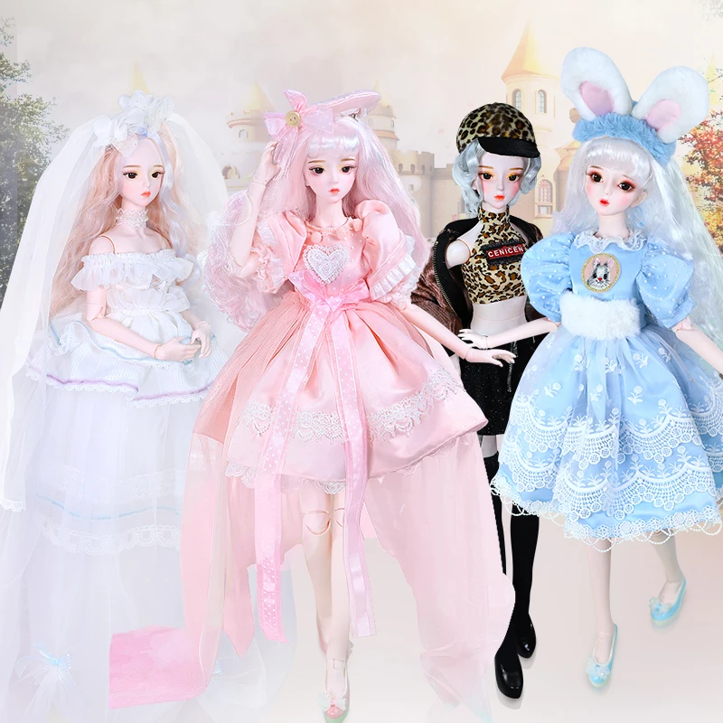 

Dream Fairy Series 1/3 BJD doll 62cm girl joint body doll Body,Including With Official makeup and hair eyes clothes ICY DBS SD
