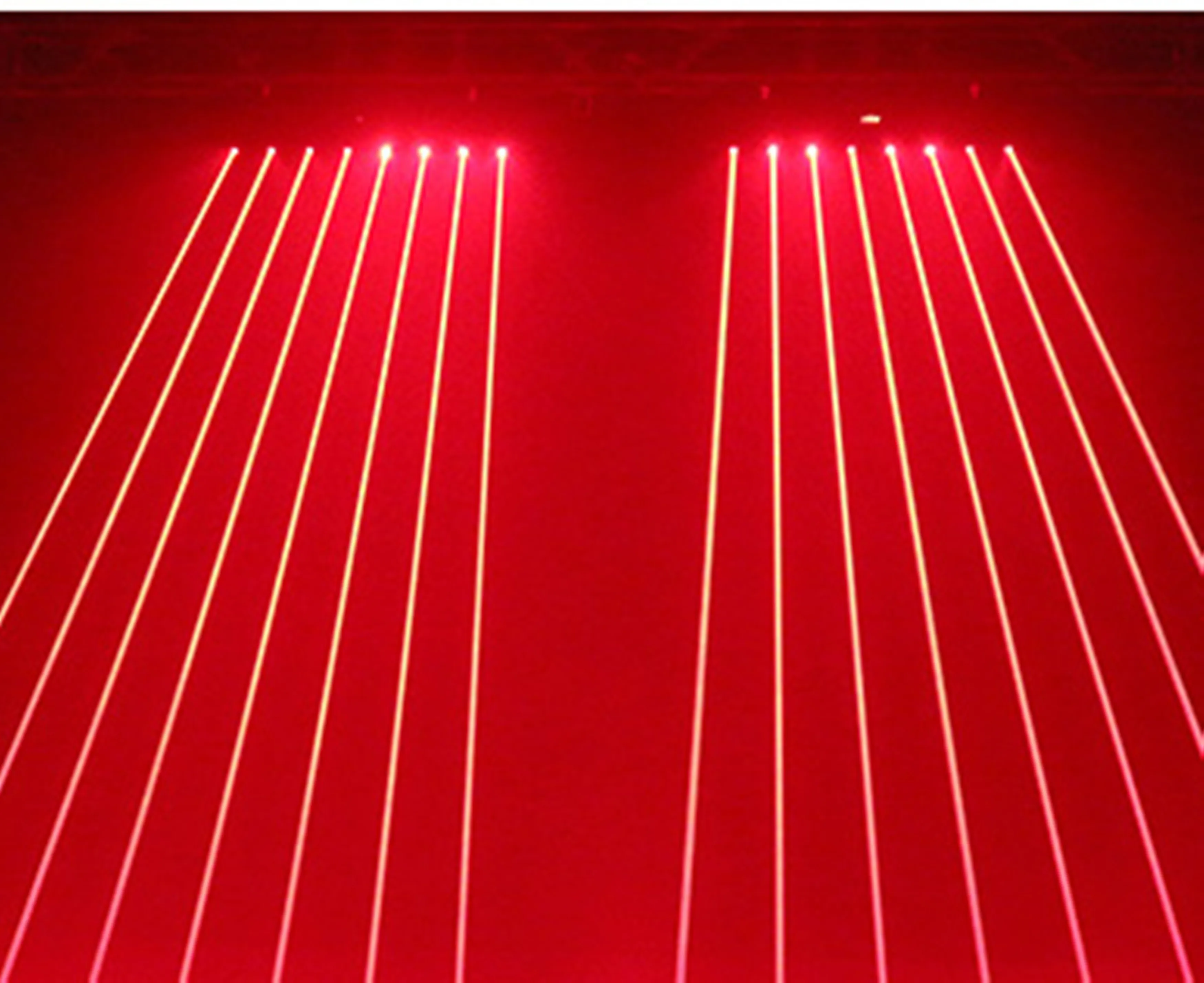 Barra ocho ojos luz Laser lento cabeza móvil 8 ojos luces Laser Luz a todo color mostrar rojo verde RGB color haz Laser proyecto