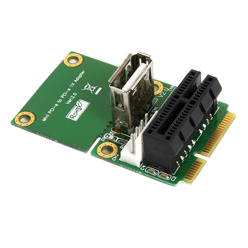 HOT-Mini PCI E-Pci Express 1X переходная карта с USB адаптером интерфейса 4-контактный источник