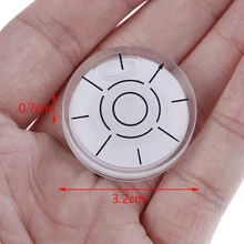 

1Pc Spirit Bubble Degree Mark Surface Level 32*7mm Round Circular Measuring Meter 4 Styles