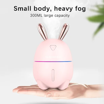 

300ml USB Rabbit Air Humidifier Ultrasonic Aromatherapy Diffuser Air Mist Maker Aroma Humidification For Home Car Office