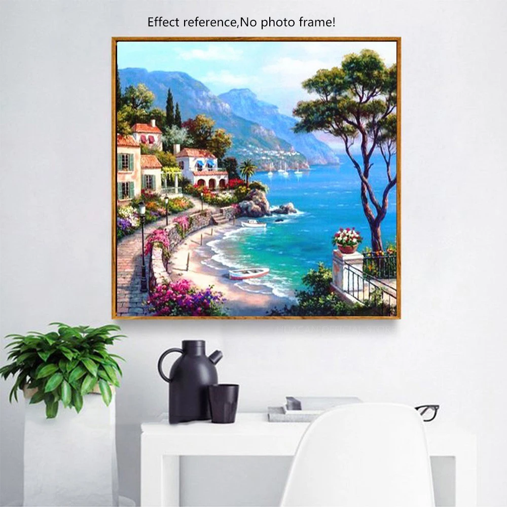 HUACAN-Full-Square-Round-Drill-Diamond-Painting-Landscape-5D-DIY-Diamond-Embroidery-Scenic-Mosaic-Paint-With