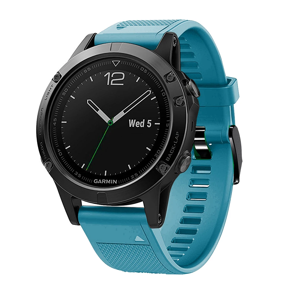 26 22 20 мм ремешок для garmin fenix 5 5X 5S Plus 3 3HR часы Quick fit Силиконовый Easyfit наручные часы ремешок для garmin fenix 5x5 5S