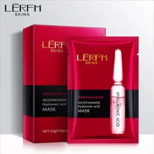 

LERFM 10Pcs Niacinamide Masks Hyaluronic Acid Facial Mask Skin Care Moisturizing Anti-wrinkle Tighten Pores Care for Face Mask