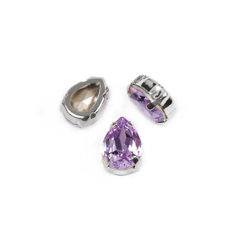 Beste YANRUO 4320 Drop Violet K9 Crystal Naaien Strass Kristal Glas Decoratieve Kristallen Stenen Diamanten voor kleding
