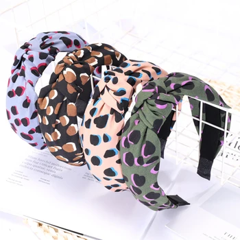 

Women's Leopard Print Simple Fashion Knotted Headband Hair Band Fabric Elastic Headband Hair Bands Hair Accessories