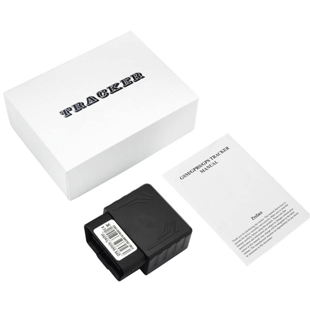 Car GPS Trackers Plug& Play OBD gps-трекер обнаружения Вибрация оповещения гео-забор автомобильный мини трекер приложение gps локатор позиционирование в реальном времени отслеживание - Цвет: Car GPS Trackers