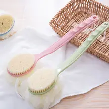 2 в 1 длинная ручка для ванны и душа для тела щетка с сетчатая губка отшелушивающая кожа отшелушивающая спина скруббер Массаж мягкая щетина уход за здоровьем