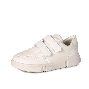 

Spring Autumn Children Boys Girls White Leather Casual Shoes Kids Flat Sports Shoes Baby Non-slip Fashion Sneakers School D07261