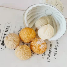 

Simulation Small Puff Bread Aromatherapy Candle Mold Plaster Chocolate Mousse Baking Dessert Pastry DIY Handmade Silicone Mold