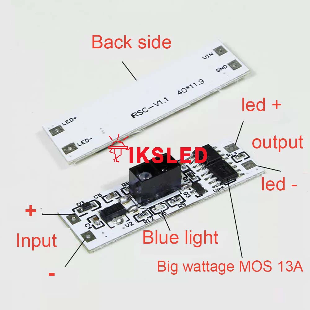 13A DC 12 V-24 V ручная развертка Сенсор переключатель Кухня под шкаф светодиодные Аксессуары Ручной волны Управление выключатель для Светодиодные полосы