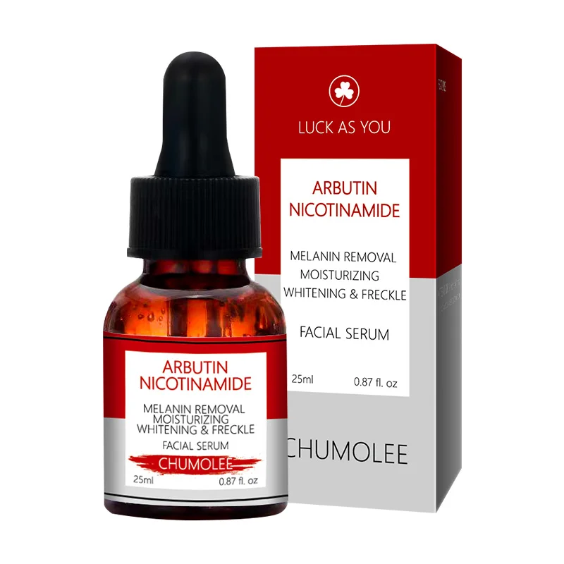 

CHUMOLEE Alpha Arbutin Whitening Serum Liquid 25ml Freckle Removal Dark Spot Acne Scars Nicotinamide Anti-wrinkle Face Serum