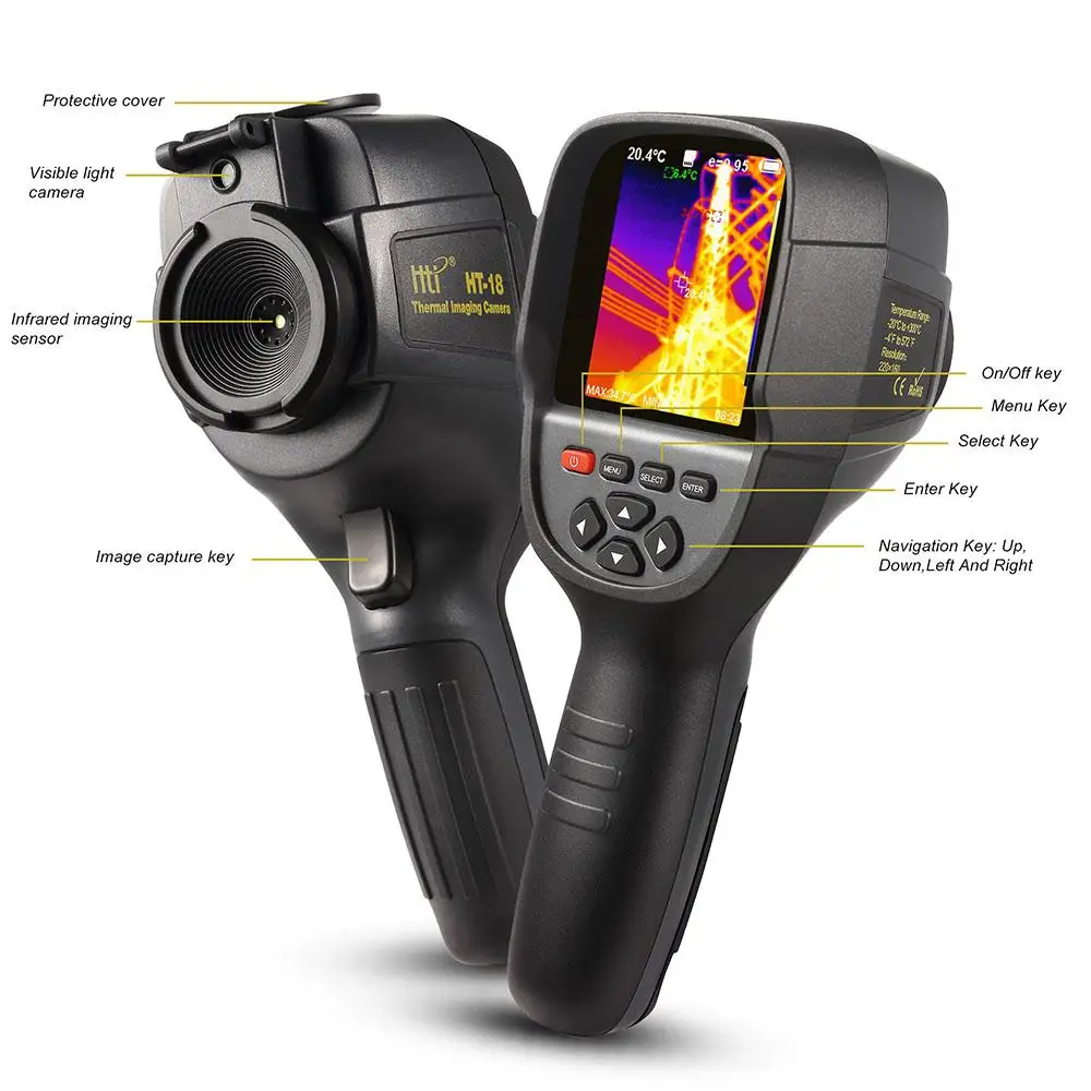 Infrared Thermometer Handheld Thermal Imaging Camera 220*160 IR Thermal Imager 