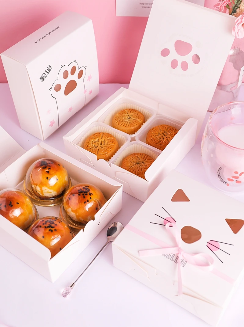 Творческий Снежинка плотные коробка яичный желток хрустящий коробка Nougat коробке бумажные коробки для тортов и пирожных конфеты сумки Коробки для вечерние свадебные сувениры вечерние Еда Коробки