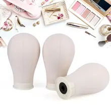 21/22inch Canvas Head Wig Model Making Mannequin Head Hat Headwear Cap Display Manikin Model